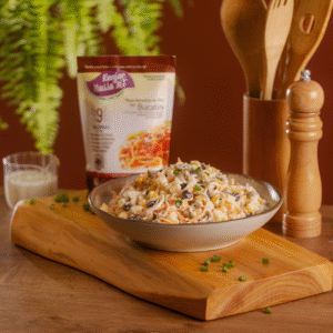 Salpicão de Massa Low Carb com Konjac Massa