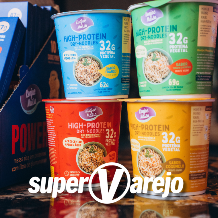 Konjac Massa nas prateleiras